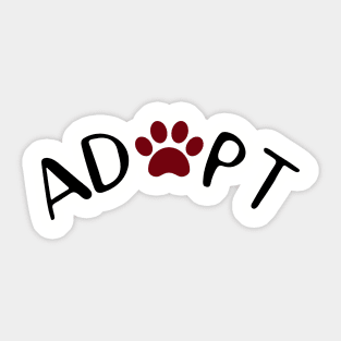 Adopt. Sticker